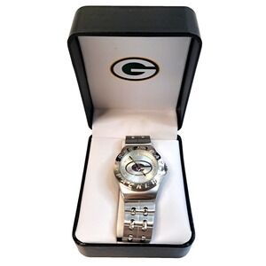NFL GB Packers Men's Watch Game Time F3253951/GT IOB Runs New Battery‎